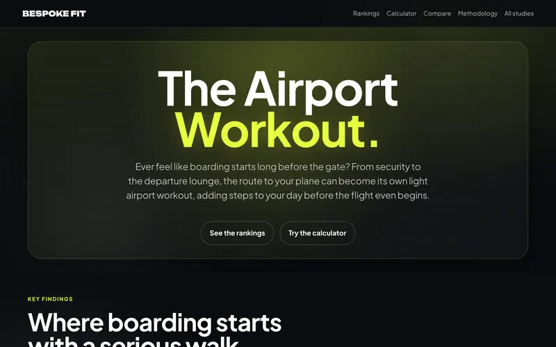 The Airport Workout, a campaign built for Bespoke Fit