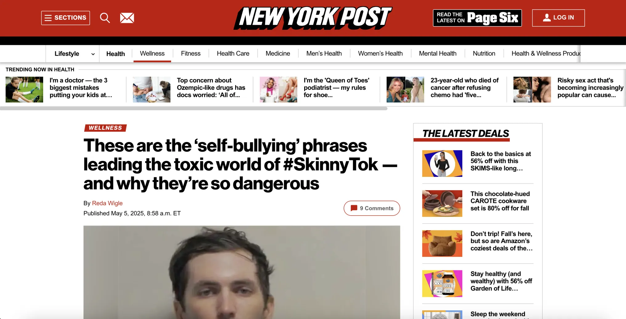 New York Post: These are the 'self-bullying' phrases leading the toxic world of SkinnyTok