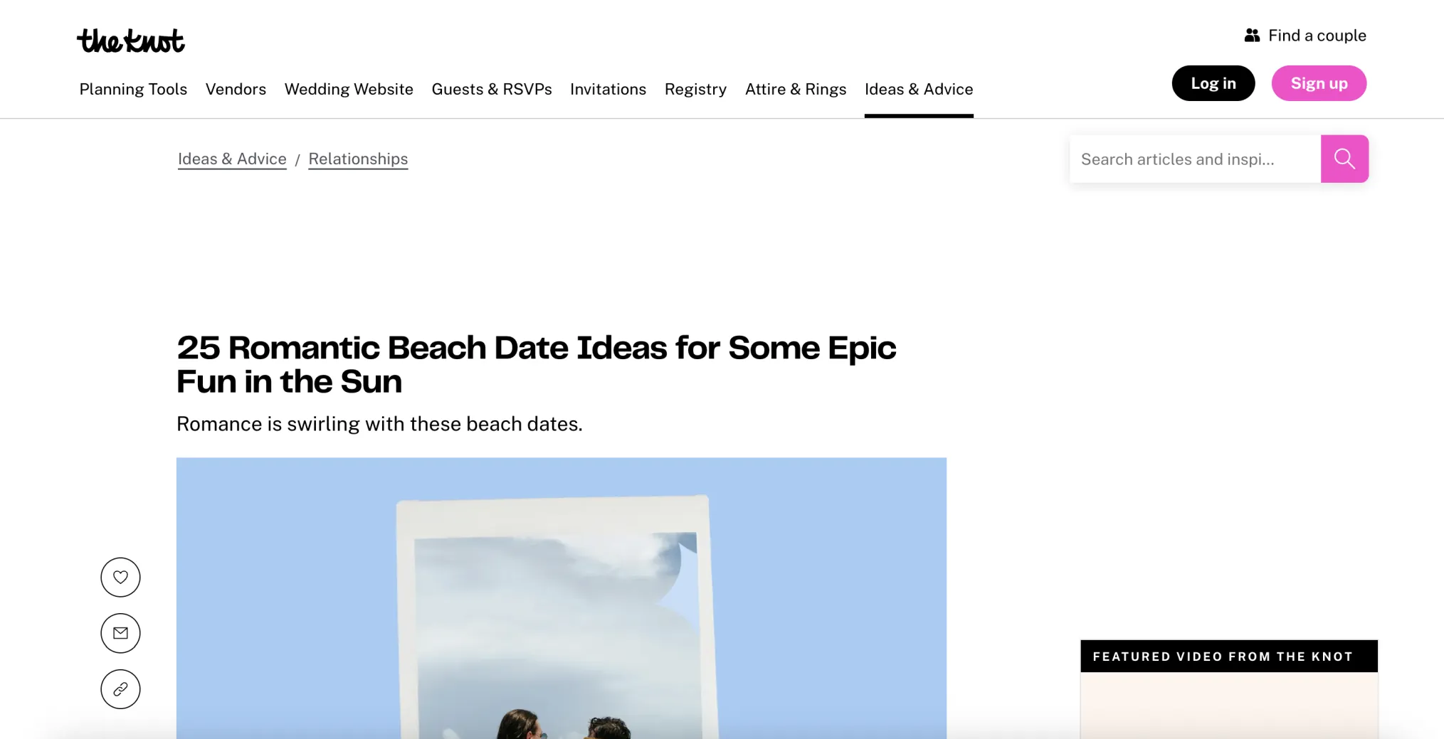 The Knot: Impress Your Partner With These Exciting Beach Date Ideas